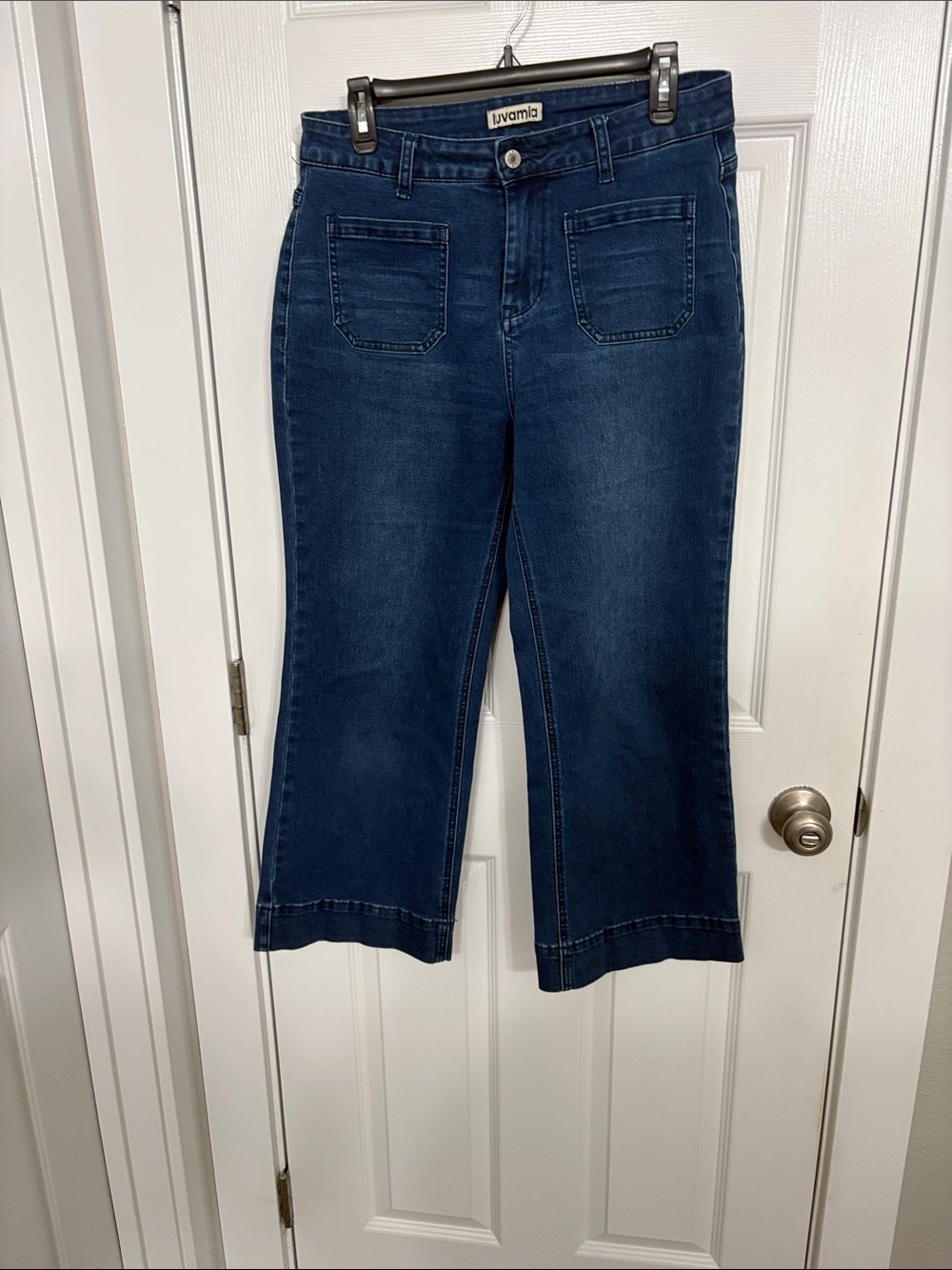 Iyama Dark Blue Cropped Jeans for Women